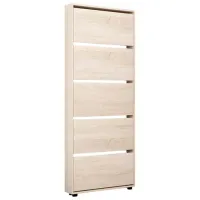 Dulap pentru încălțăminte Mobildor-Lux LEO Slim 203 x 50 x 16 /Sonoma /Sonoma