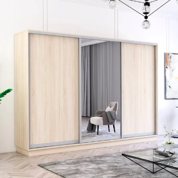 Шкаф Mobildor-Lux Fox 340 x 60см x 240 / ЛДСП / Sonoma photo 2