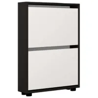 Dulap pentru încălțăminte Mobildor-Lux LEO Slim 86 x 50 x 16 /Anthracite /Anthracite