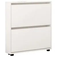 Обувной шкаф Mobildor-Lux LEO Slim 86 x 50 x 16см /White /Белый