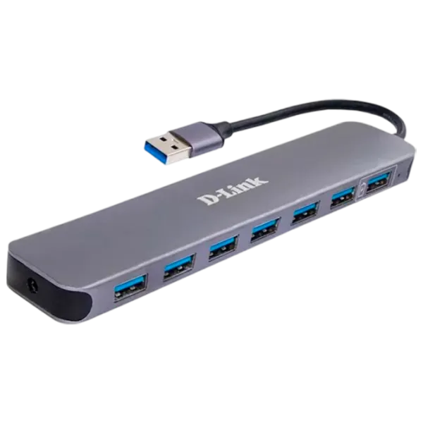 Adaptor Hub D-Link DUB-1370/B1A USB Type-A / Gray photo 1