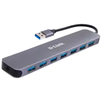 Адаптер Hub D-Link DUB-1370/B1A USB Type-A / Серый