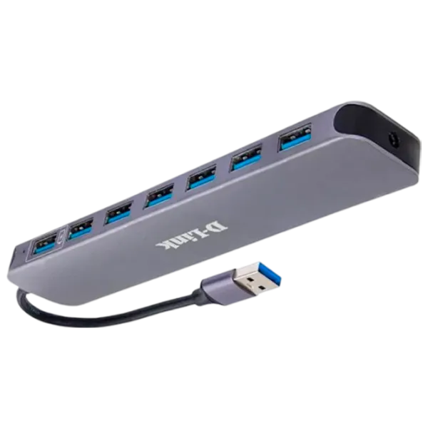 Adaptor Hub D-Link DUB-1370/B1A USB Type-A / Gray photo 2