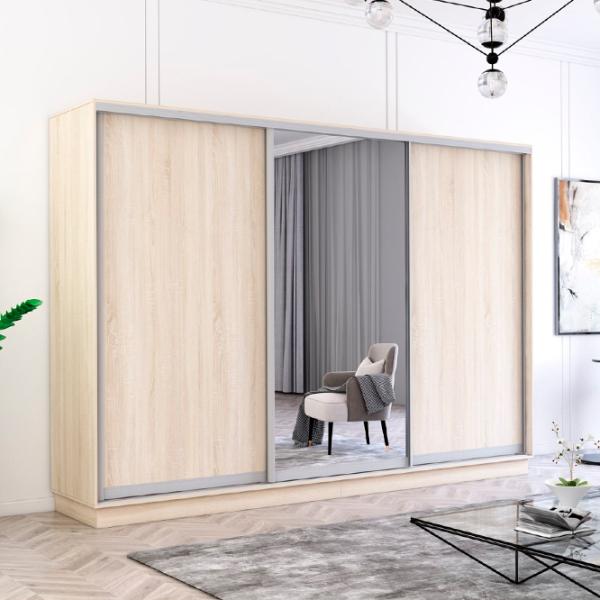 Dulap Mobildor-Lux Fox 280 x 60 x 210 / PAL / Sonoma photo 3