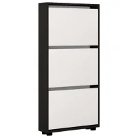 Dulap pentru încălțăminte Mobildor-Lux LEO Slim 125 x 60 x 16 /Anthracite /Anthracite