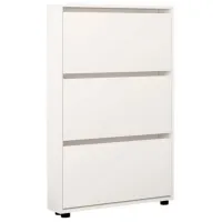 Dulap pentru încălțăminte Mobildor-Lux LEO Slim 125 x 60 x 16 /White /White
