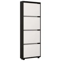 Dulap pentru încălțăminte Mobildor-Lux LEO Slim 164 x 60 x 16 /Anthracite /Anthracite