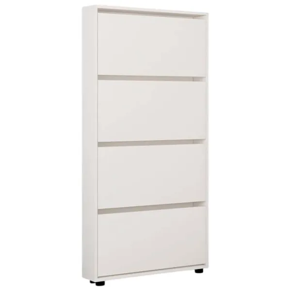 Обувной шкаф Mobildor-Lux LEO Slim 164 x 60 x 16см /White /Белый photo 1