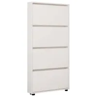 Обувной шкаф Mobildor-Lux LEO Slim 164 x 60 x 16см /White /Белый