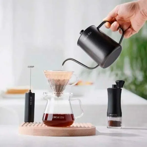 Set pentru prepararea cafelei Circle Joy Pour Over Manual Coffee Maker Set 9 in 1  / / Black photo 4