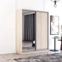 Шкаф Mobildor-Lux Fox 160 x 60см x 210 / ЛДСП / Sonoma photo 3