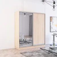 Шкаф Mobildor-Lux Fox 180 x 60см x 210 / ЛДСП / Sonoma photo 3