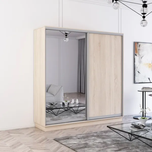 Dulap Mobildor-Lux Fox 210 x 60 x 210 / PAL / Sonoma photo 2