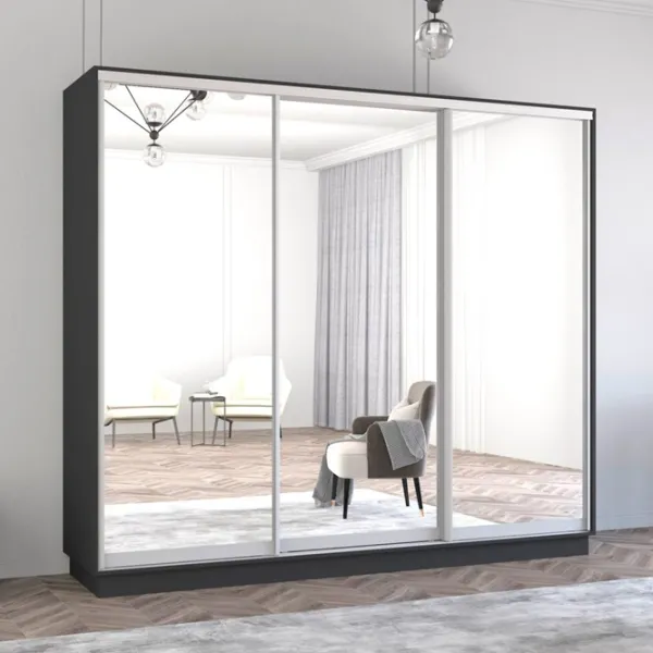 Dulap Mobildor-Lux Fox 240 x 60 x 240 / PAL / Antracit photo 3