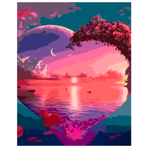 Картина по номерам Strateg Любовь к морю GS942 50 x 40 см / Вертикальная photo 1