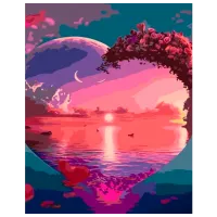 Картина по номерам Strateg Любовь к морю GS942 50 x 40 см / Вертикальная