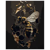 Pictură pe numere Strateg Albină GS956 50 x 40 cm / Verticală