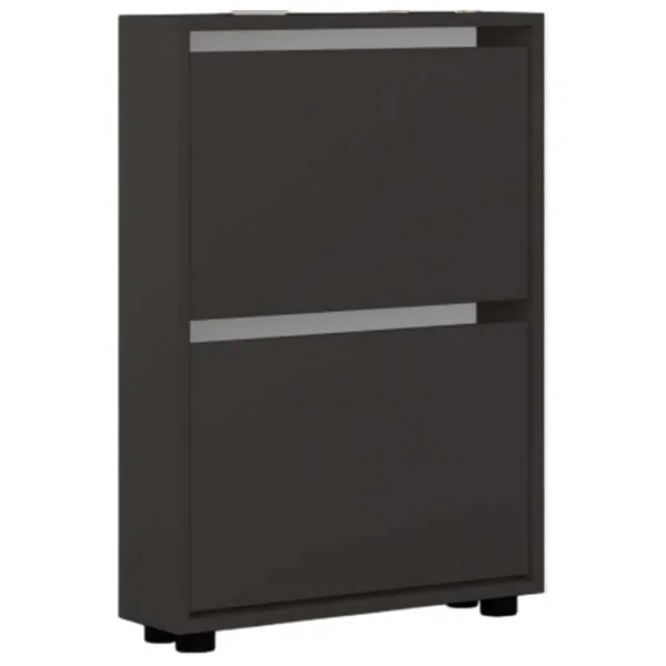 Обувной шкаф Mobildor-Lux LEO Slim 86 x 60 x 16см /Anthracite /Антрацит photo 1