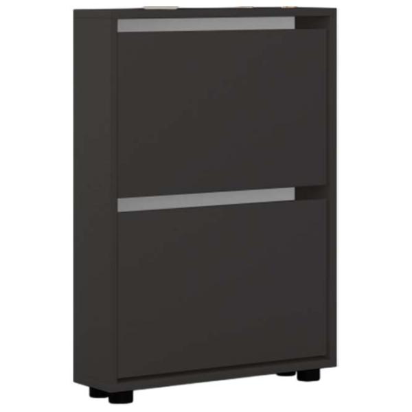 Обувной шкаф Mobildor-Lux LEO Slim 86 x 60 x 16см /Anthracite /Антрацит photo 1