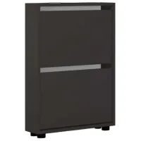 Обувной шкаф Mobildor-Lux LEO Slim 86 x 60 x 16см /Anthracite /Антрацит