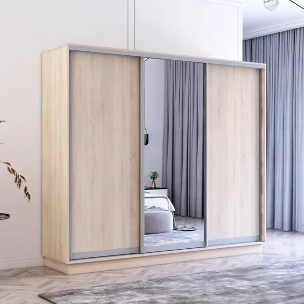 Шкаф Mobildor-Lux Fox 240 x 60см x 200 / ЛДСП / Sonoma photo 2