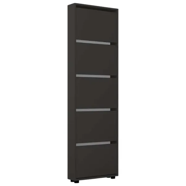 Dulap pentru încălțăminte Mobildor-Lux LEO Slim 203 x 60 x 16 /Anthracite /Anthracite photo 1 Dulap pentru încălțăminte Mobildor-Lux LEO Slim 203 x 60 x 16 /Anthracite /Anthracite photo 1