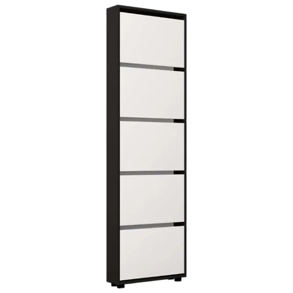 Dulap pentru încălțăminte Mobildor-Lux LEO Slim 203 x 60 x 16 /Anthracite /Anthracite photo 1 Dulap pentru încălțăminte Mobildor-Lux LEO Slim 203 x 60 x 16 /Anthracite /Anthracite photo 1