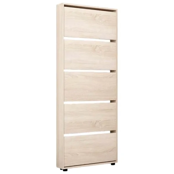 Обувной шкаф Mobildor-Lux LEO Slim 203 x 60 x 16см /Sonoma /Сонома photo 1