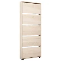 Обувной шкаф Mobildor-Lux LEO Slim 203 x 60 x 16см /Sonoma /Сонома