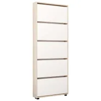 Dulap pentru încălțăminte Mobildor-Lux LEO Slim 203 x 60 x 16 /Sonoma /Sonoma