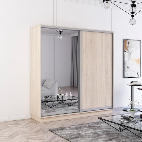 Шкаф Mobildor-Lux Fox 220 x 60см x 240 / ЛДСП / Sonoma photo 3