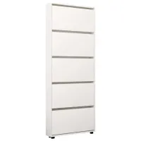 Обувной шкаф Mobildor-Lux LEO Slim 203 x 60 x 16см /White /Белый
