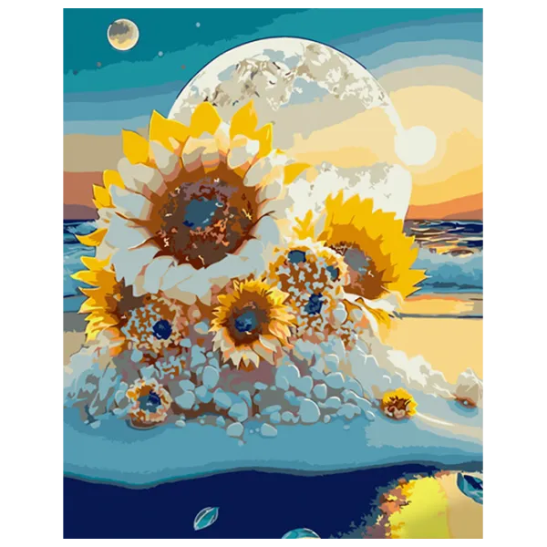 Картина по номерам Strateg Подсолнечники GS1029 50 x 40 см / Вертикальная photo 1