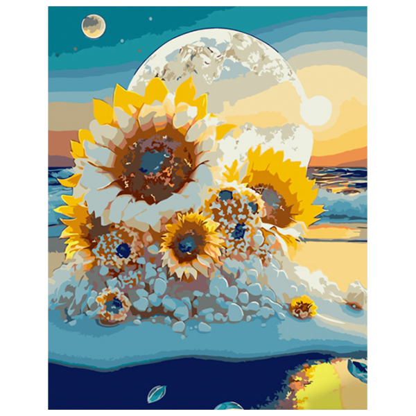 Картина по номерам Strateg Подсолнечники GS1029 50 x 40 см / Вертикальная photo 1