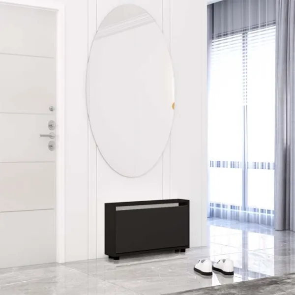 Dulap pentru încălțăminte Mobildor-Lux LEO Slim 47 x 60 x 16 /Anthracite /Anthracite photo 2