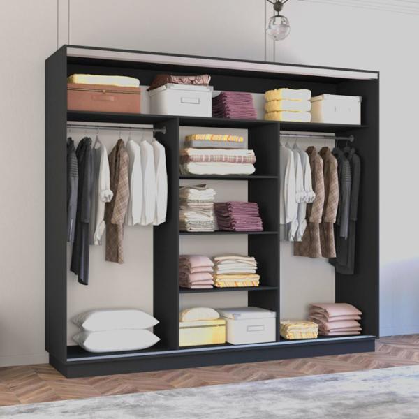 Dulap Mobildor-Lux Fox 260 x 60 x 240 / PAL / Antracit photo 2