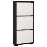 Dulap pentru încălțăminte Mobildor-Lux LEO Slim 125 x 70 x 16 /Anthracite /Anthracite