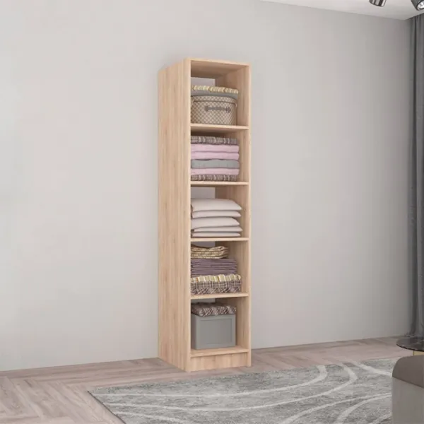 Dulap Mobildor-Lux Smart-Home 40 x 56 x 200 / PAL / Stejar sonoma - White photo 2