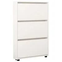 Dulap pentru încălțăminte Mobildor-Lux LEO Slim 125 x 70 x 16 /White /White