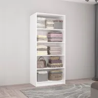 Dulap Mobildor-Lux Smart-Home 80 x 56 x 200 / PAL / Alb - Antracit photo 2