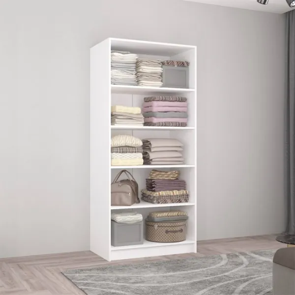 Шкаф Mobildor-Lux Smart-Home 100 x 56см x 200 / ЛДСП / Белый - Антрацит photo 2