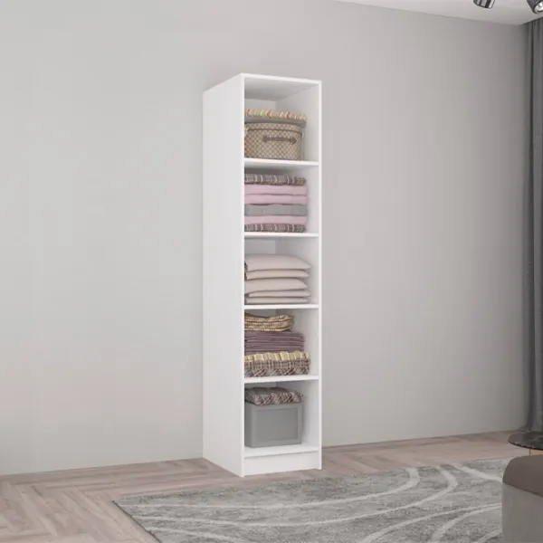 Dulap Mobildor-Lux Smart-Home 40 x 56 x 260 / PAL / Alb - Antracit photo 2