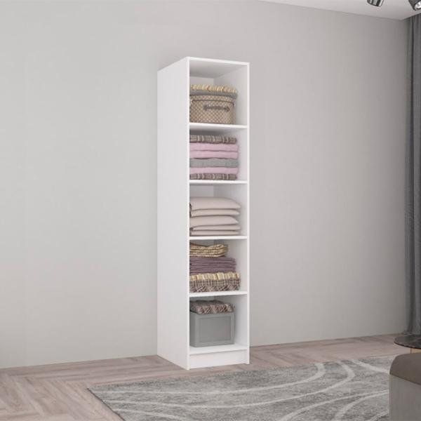 Dulap Mobildor-Lux Smart-Home 40 x 56 x 260 / PAL / Alb - Antracit photo 2