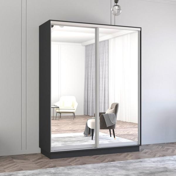 Шкаф Mobildor-Lux Fox 180 x 60см x 210 / ЛДСП / Antracit photo 2
