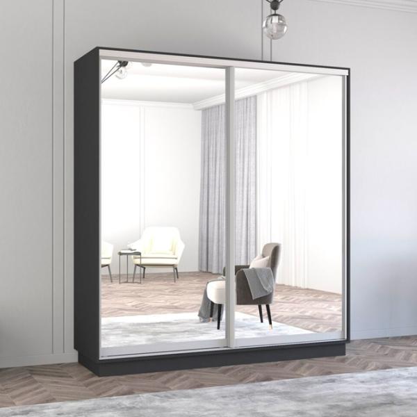 Dulap Mobildor-Lux Fox 190 x 60 x 210 / PAL / Antracit photo 3