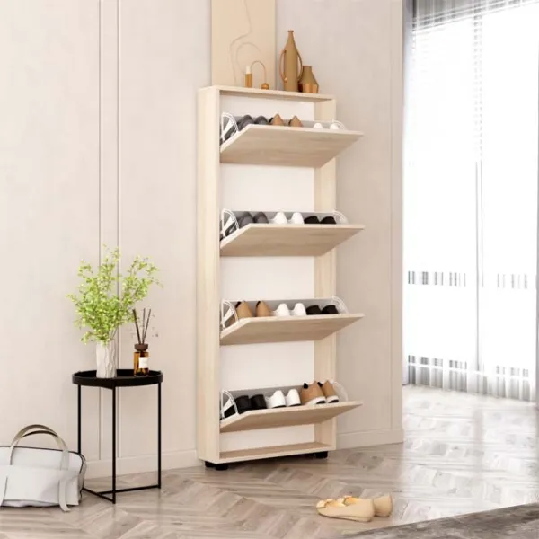 Dulap pentru încălțăminte Mobildor-Lux LEO Slim 164 x 70 x 16 /Sonoma /Sonoma photo 2 Dulap pentru încălțăminte Mobildor-Lux LEO Slim 164 x 70 x 16 /Sonoma /Sonoma photo 2