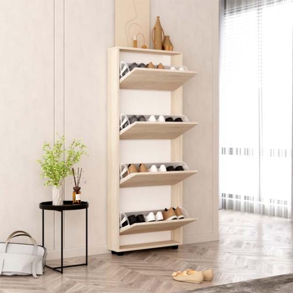 Dulap pentru încălțăminte Mobildor-Lux LEO Slim 164 x 70 x 16 /Sonoma /Sonoma photo 2 Dulap pentru încălțăminte Mobildor-Lux LEO Slim 164 x 70 x 16 /Sonoma /Sonoma photo 2