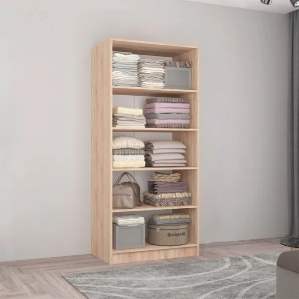 Шкаф Mobildor-Lux Smart-Home 80 x 56см x 200 / ЛДСП / Дуб сонома - Белый photo 2