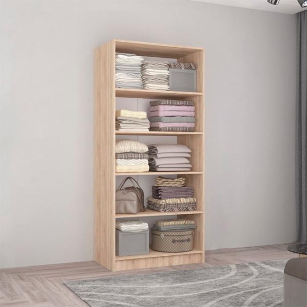 Шкаф Mobildor-Lux Smart-Home 100 x 56см x 200 / ЛДСП / Дуб сонома - Белый photo 2