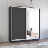 Dulap Mobildor-Lux Fox 180 x 60 x 230 / PAL / Antracit photo 3